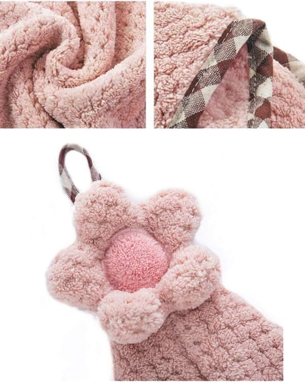 4-pack mikrofiberhanddukar, kökshanddukar med ögla, badrum