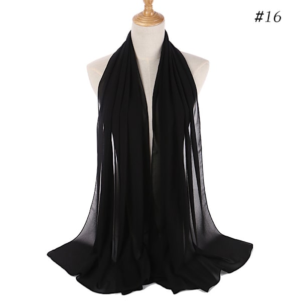 Chiffon-sjal Transparent Sjal for Kvinner - Kvinnesjal - Sjal - Bl