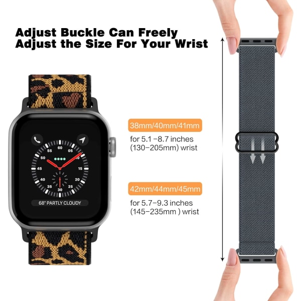 [5-pack] Stretchigt watch kompatibelt med Apple Watch 38mm 40m