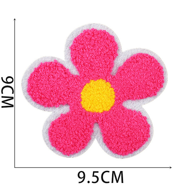 13 stk. broderet blomster serviet lap, skal broderet stof p