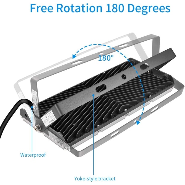 100w ulkoinen LED-valonheitin, 10000LM ulkoinen LED-valonheitin IP67