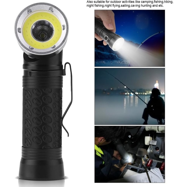Bærbar LED lommelygte foldbar magnetisk hale inspektion auto re