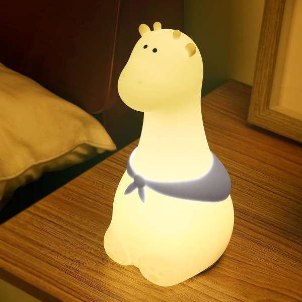 Søt Giraffe Animal Night Lights for barnerom, bursdagsgaver for