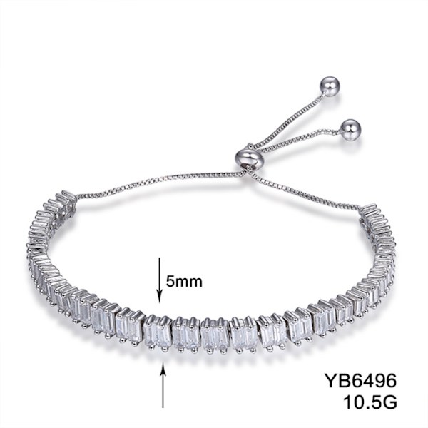 925 Sterling Sølv Perle Armbånd, Perle Kugle Armbånd, Justerbar
