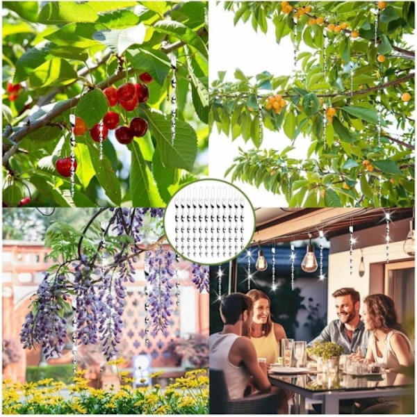 Heijastava lintujen karkotin, 12 lintujen karkotinta parvekkeelle, lintujen karkotin