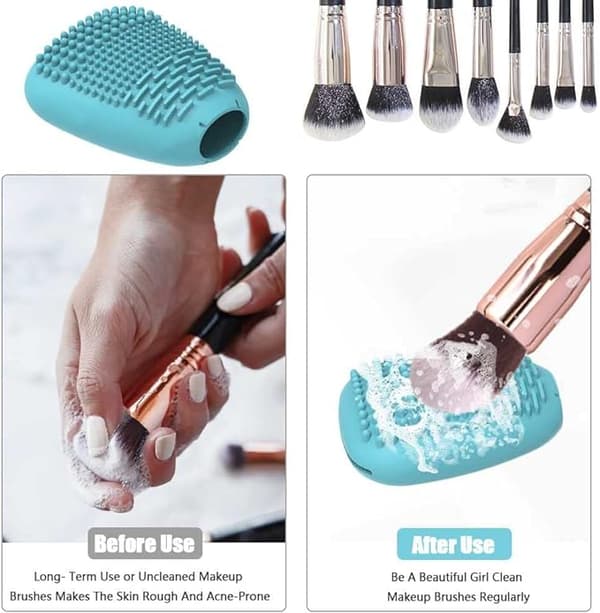 Makeup børste covers rejse makeup børste holder silikone makeup br