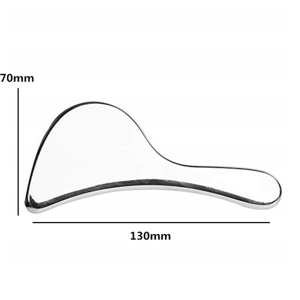 Lääketieteellisen teräksen gua sha -kaavintatyökalu - vihreä