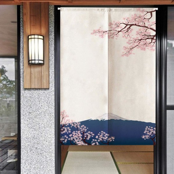 Hem Japansk dörrgardin Cherry Blossom Sakura och Mount Fuj