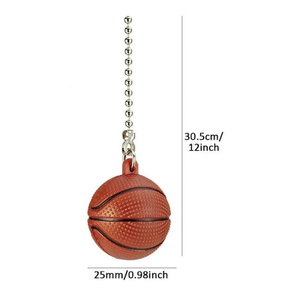 Present Takfläkt Dragkedja Vardagsrum Med Basketboll Hänge