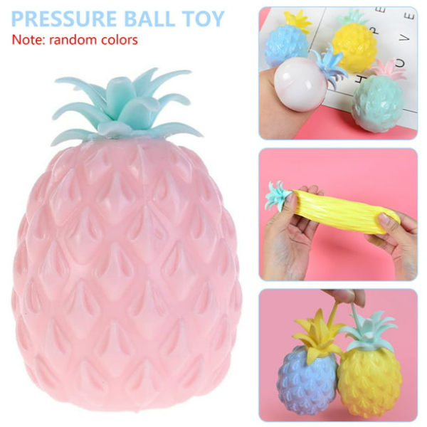 Ananas Stress Ball Sensorisk Stress Relief Squishy Bead Ananas