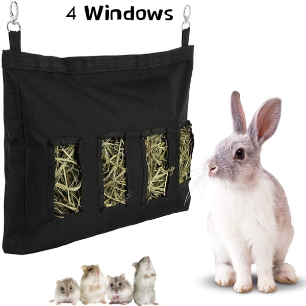 Kanin Foderautomat Bunny Marsvin Hø Foderpose, Hø Marsvin Hø