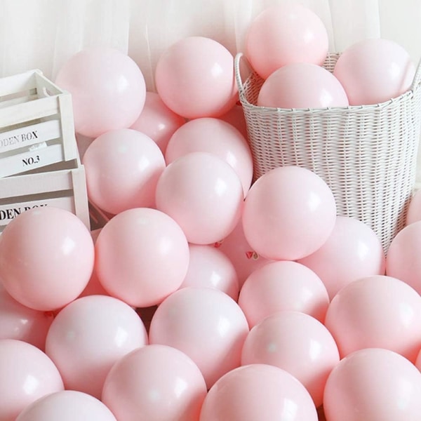 200 stykker pastell rosa ballonger 5 tommers mini macaron lateks ballong