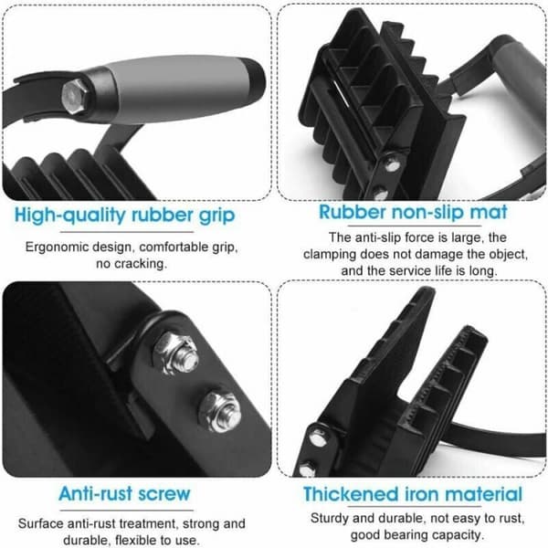 Plade løfter sort jern gipsplade løfter ergonomisk Gorilla Gri