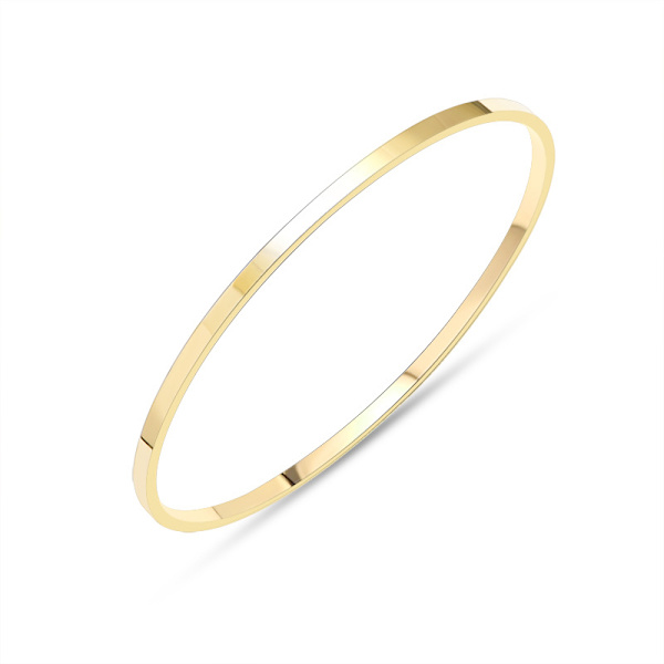 Smal guldbar armband för kvinnor enkel delikat tunn manschett Bang