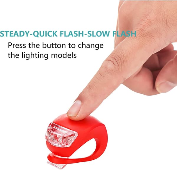 Cykellampor - LED-cykellampor i silikon - Fram- och bakcykel