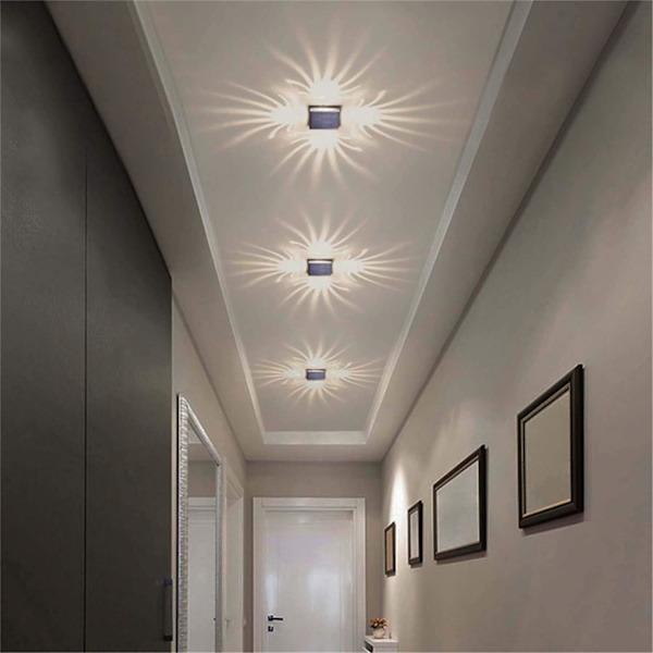 LED 3W vegglampe moderne aluminium kreativ lampe innendørslys for