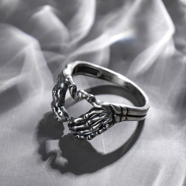 Håndtegn Ringe til Kvinder - Nyhed Hjerteform Retro Legering Ringe