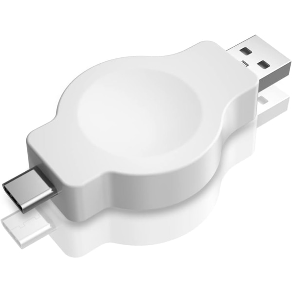 Apple Watch USB magneettilaturisovitin, USB A/Type C 2-in-1 Con