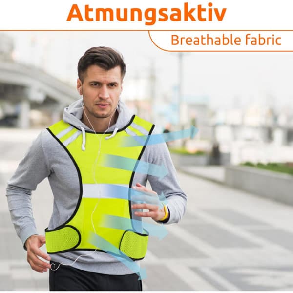 1 st gångsportväst gul reflexväst