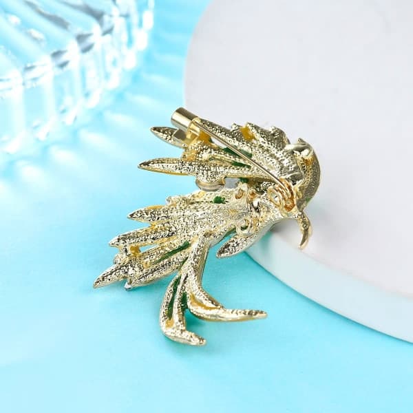 Moderne og elegant emalje Phoenix broche