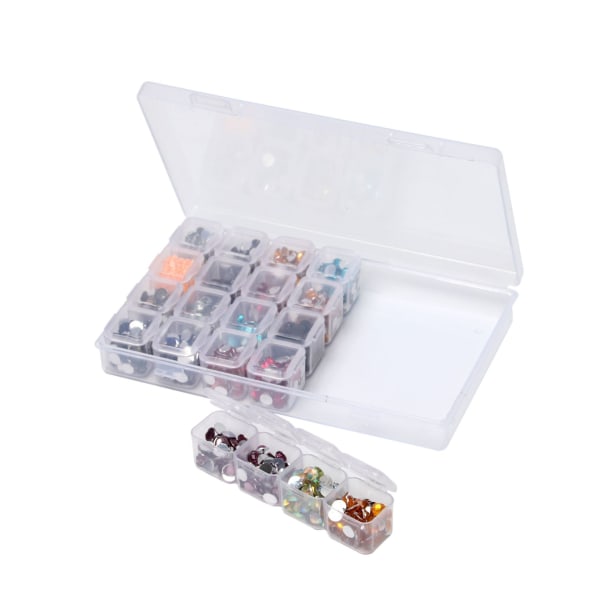 Förvaringsboxar för diamond painting Paket med 4 (28 rutnät), löstagbar C