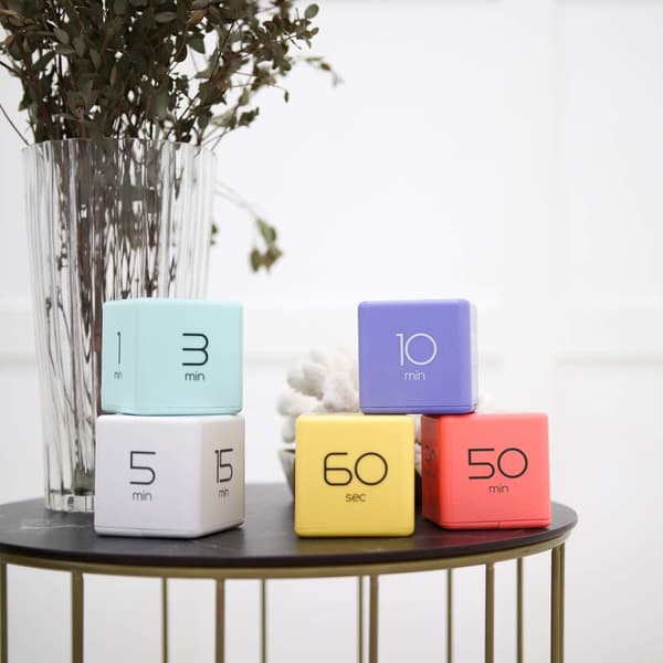 Kube Timer, Tidsstyring, Køkken Timer, Børne Timer, Trænings T
