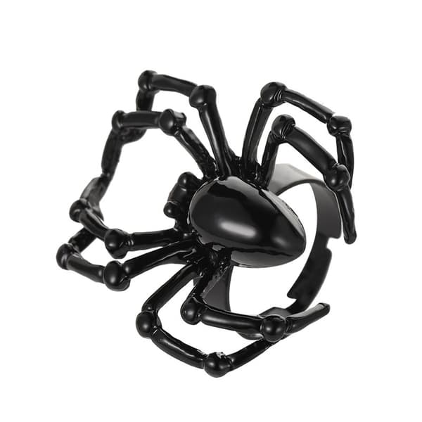 Halloween Trick Horror Ringe Set, Edderkop Blæksprutte Octopus Drop