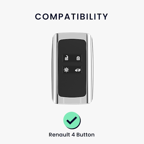 Nyckelskydd för Renault Smart Key 4-knapp (nyckellös