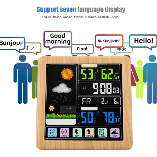 Wireless weather station TS-3310 wireless indoor and outdoor ther