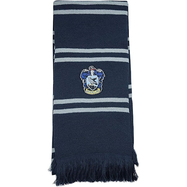 Harry Potter Skjerf Mykt Klassisk Vinterstrikket Skjerf Ravenclaw