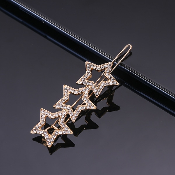 Guld tre femtakkede stjerner koreansk version af den nye rhineston
