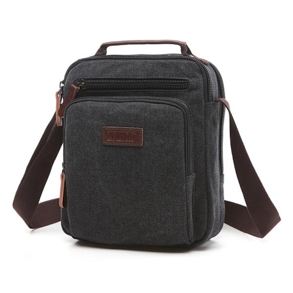 Miesten Messenger-laukku, Canvas Crossbody Olkalaukut Vintage Sat