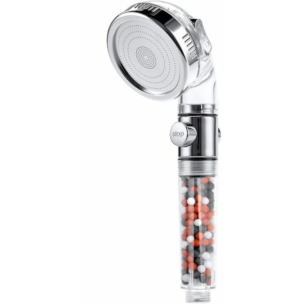Högtryck Duschmunstycke Anti-Kalkfilter Duschmunstycke, 3 Lägen