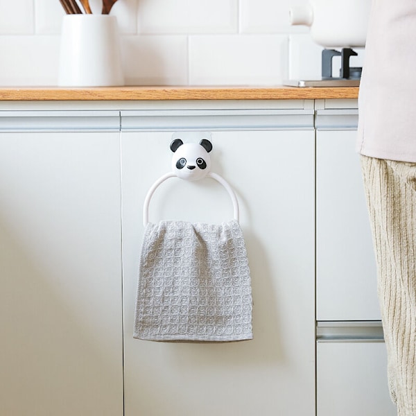 Håndklædeholder i plastik til børn, sugekop håndklædering, håndklædestativ til badeværelse, til hotelkøkken