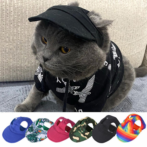 Hundehat  Sommer Hunde Baseball Cap Kæledyr Hvalp Visir Hatte Solhat