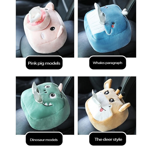 Creative Plush Animals Tissue Box Serviettboks til bilhjem