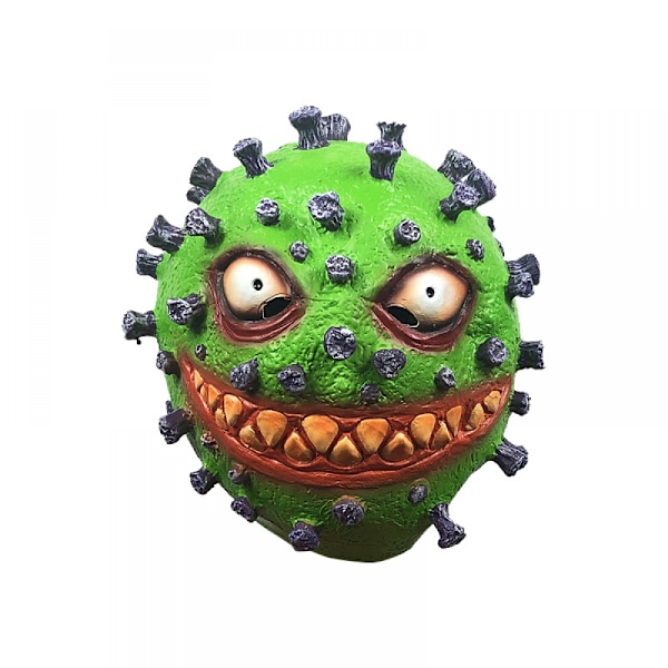 Virusmodellering Halloween Mask Latex Huvudbonad Rekvisita