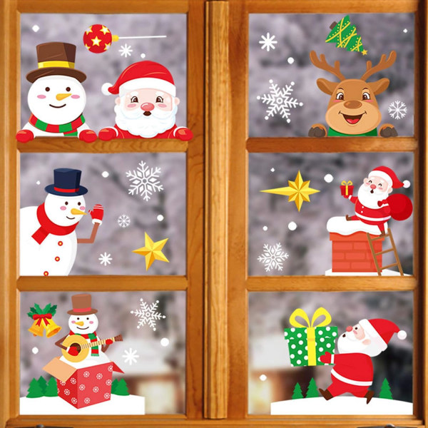 6 kpl Joulutarrat Lelutarrat Lasten tarrat Ikkunoiden säleiköt