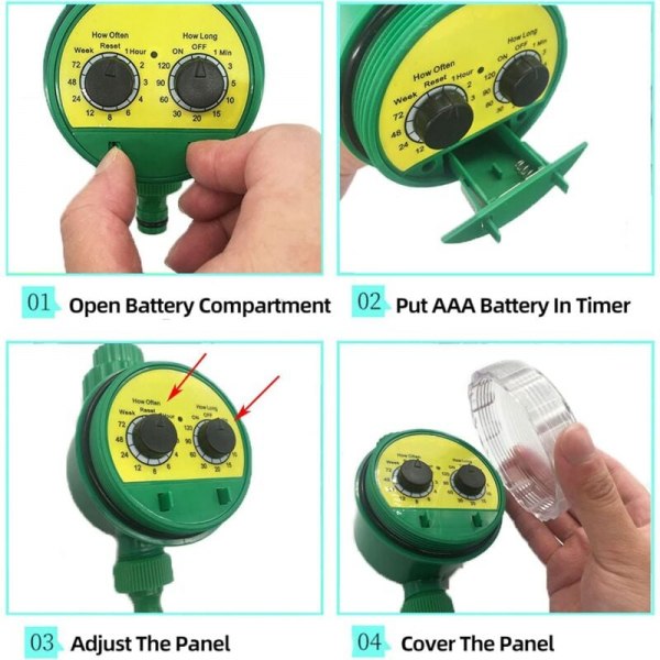 Automatisk Bevattningstimer, Programmerbar Digital Slangkran Smart Timer