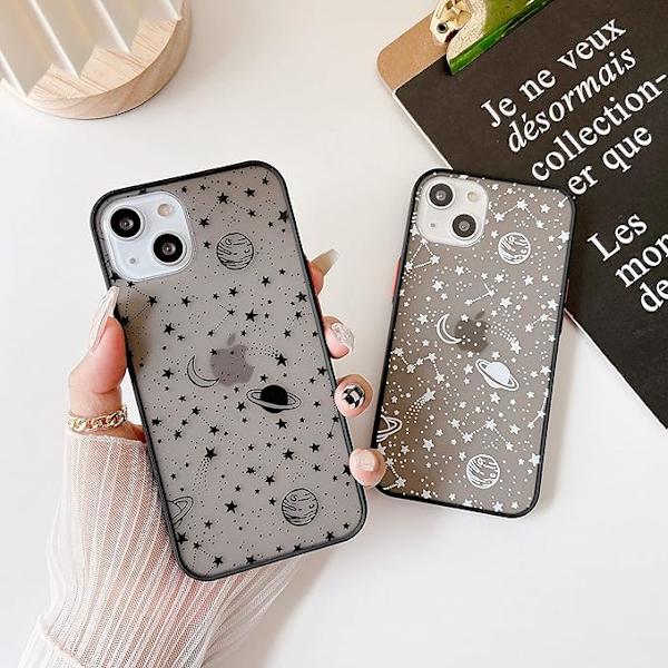 Kompatibel med iPhone 13pro max (6,7 tum), Planet Sky Star Patt