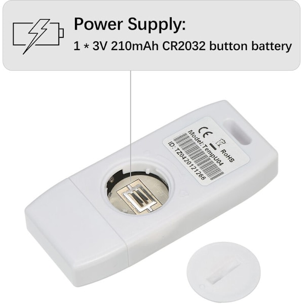 Termometer Datalogger Multifunktionell USB Temperaturloggning Återanvändbar T