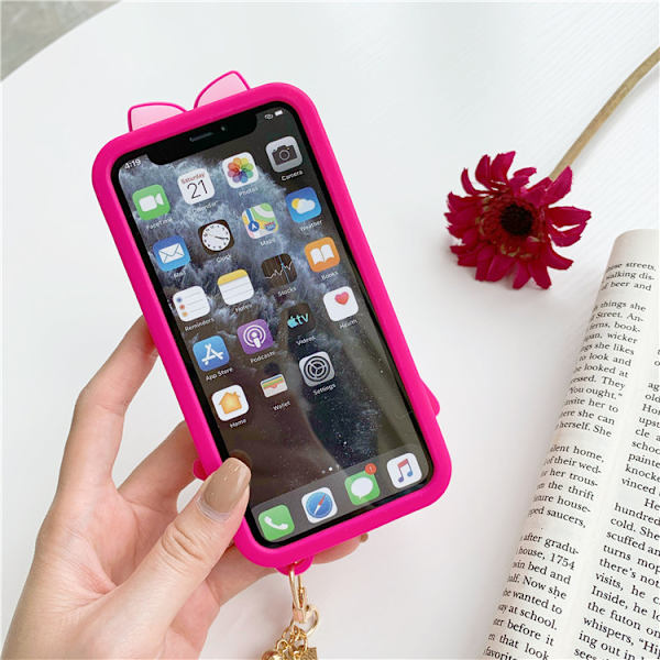 Söt Kawaii Rosa Retro 3D Nyhetsfodral Kompatibel med iPhone 13 -