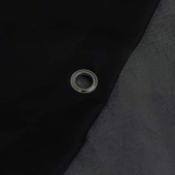 Svart duschdraperi, enfärgad, vattentät, mögelresistent
