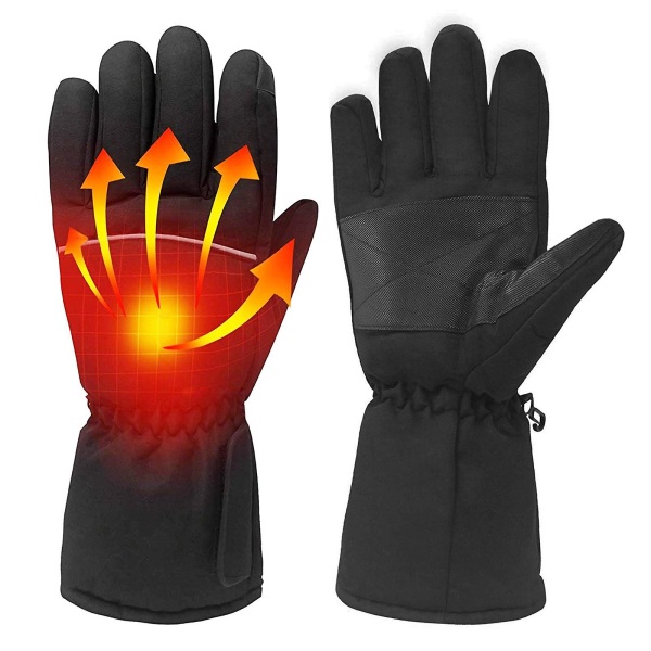 Oppvarmede hansker for menn kvinner Elektrisk vinter termisk berøringsskjerm H