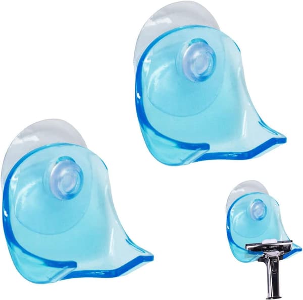 2 Pakk Sugerfeste Razorholder, Plast Super Sugerkopp