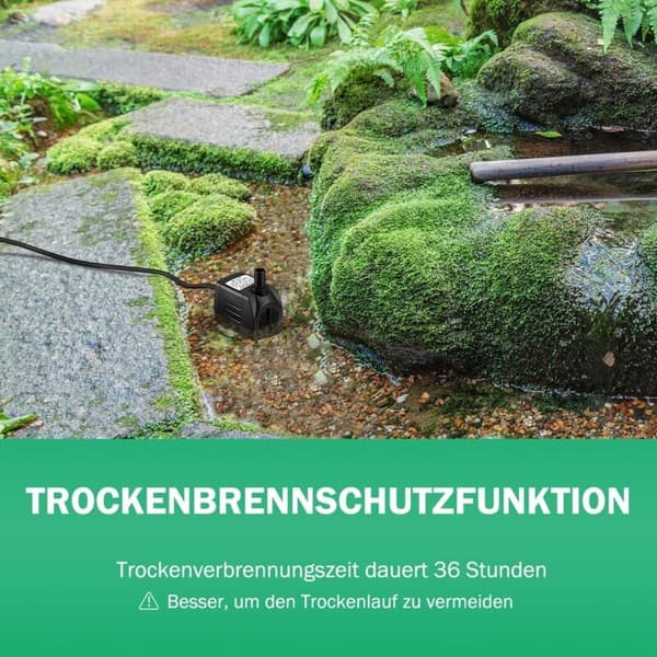 Dränkbar pump, fontänpump, ultratyst vattenpump (25W)