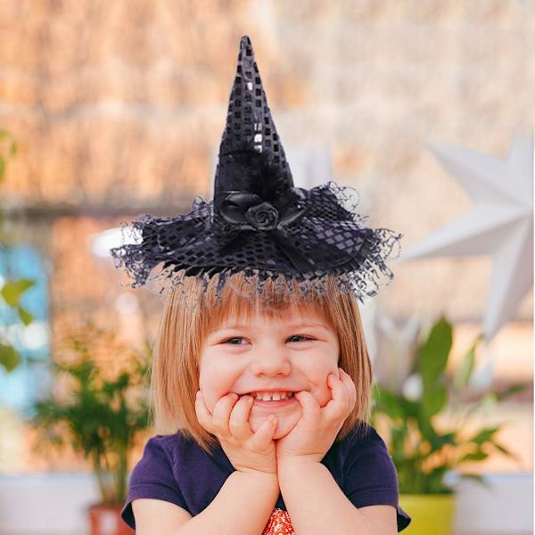 Halloween-hårbånd, 3 stk. heksefest-hatter hårbøyler, edderkopphekse