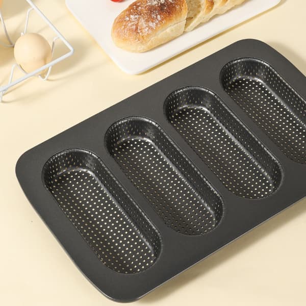 Non-Stick Baguetteform, Baguetteform, Baguetteform, 4 Rullform