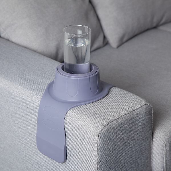 Kopholder til sofa, kopholder til kaffekopper, grå