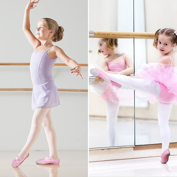 Pige Balletsko med Premium Læder Tåhætte Balletsko Danse